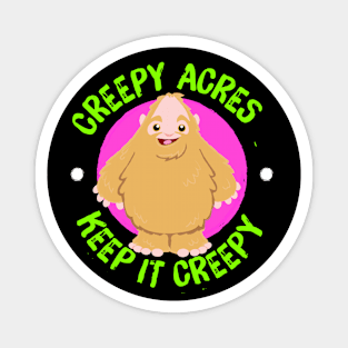 Creepy Acres Kawaii Sam Squatch Bigfoot Magnet